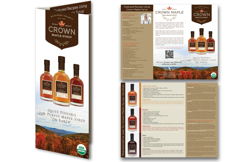 Crown Maple tri-fold brochure