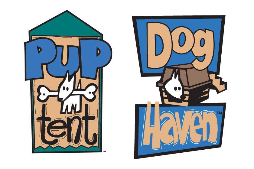 Pup Tent & Dog Haven logos