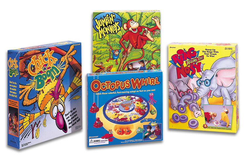 Pressman Toys game packaging