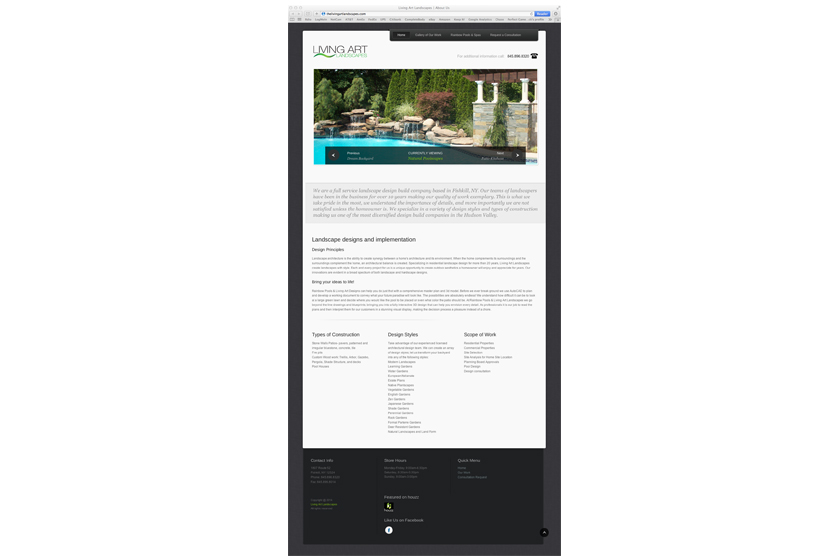 Living Art website